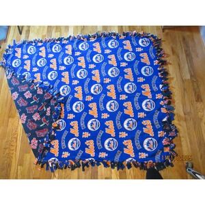 New York Mets St Louis Cardinals Fleece Tie Blanket Reversible